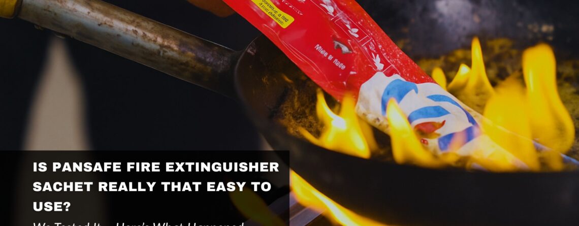 PanSafe fire extinguisher sachet