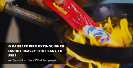 PanSafe fire extinguisher sachet