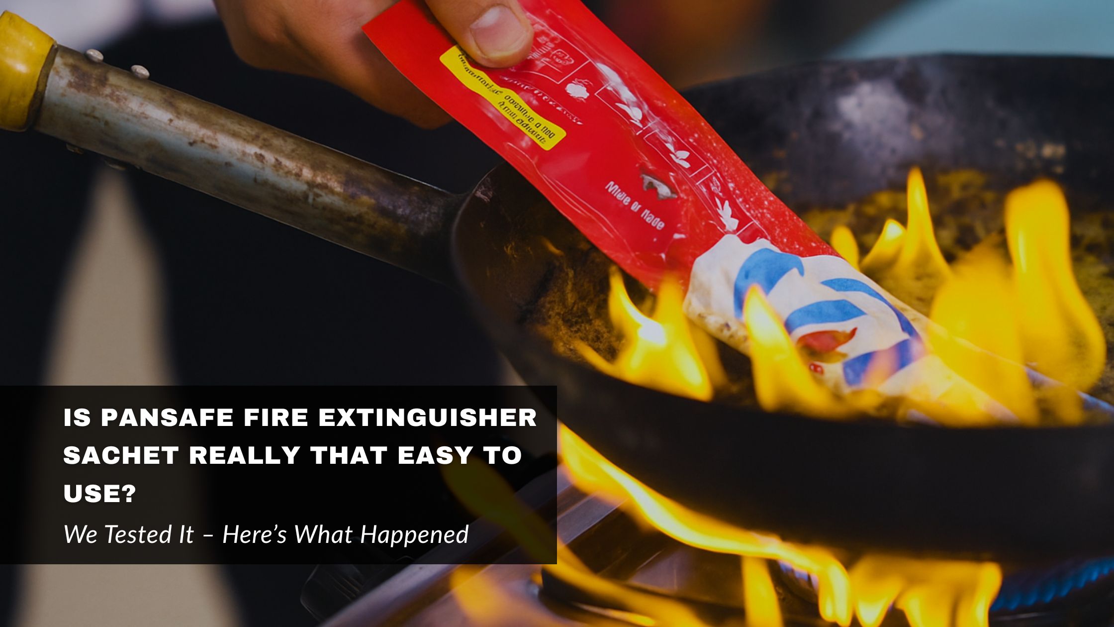 PanSafe fire extinguisher sachet
